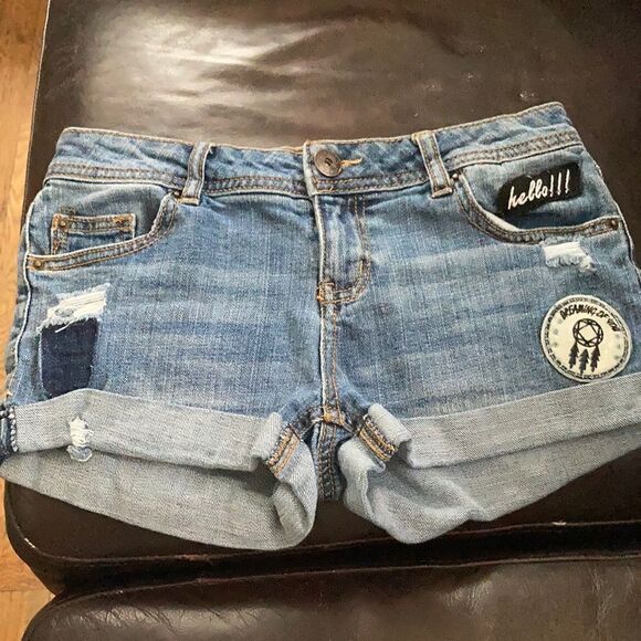 Vanilla Star Premium Denim Roll Up Shorts - Picture 1 of 9